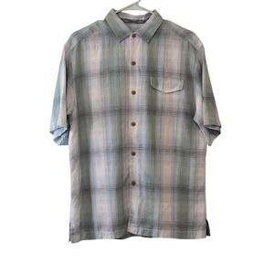 Tommy Bahama Men's Medium Plaid Button Up Shirt Original Fit
